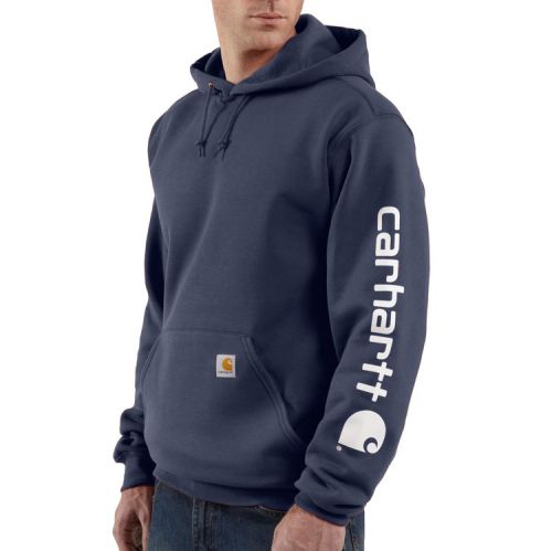 Carhartt Men s Midweight Sleeve Logo Hoodie Big and Tall Big Ray s